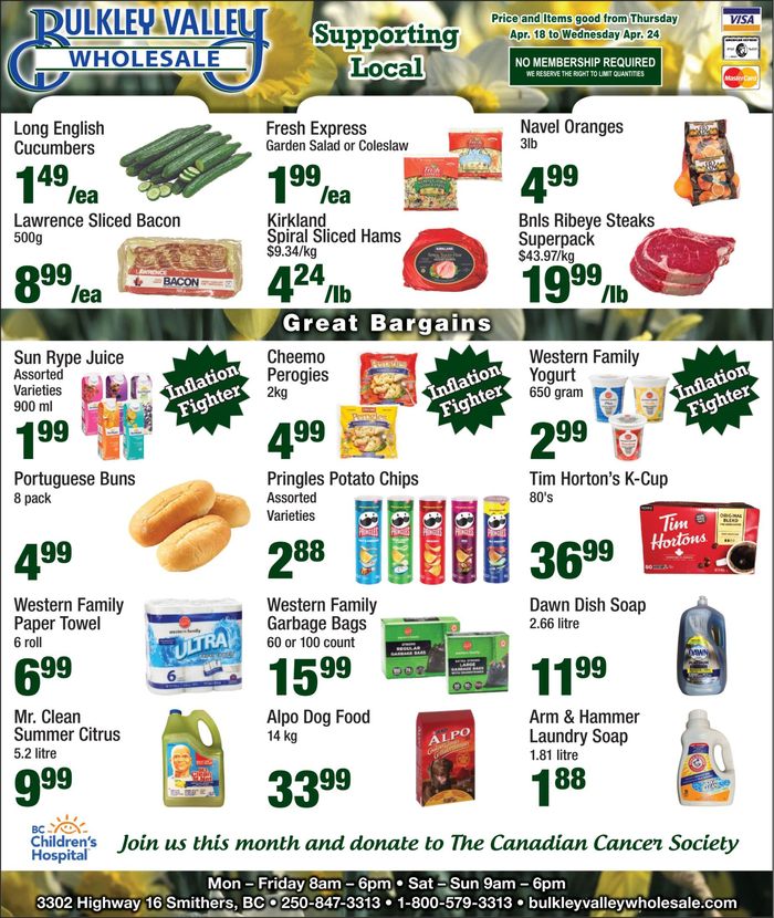Bulkley Valley Wholesale catalogue | Great Bargains | 2024-04-19 - 2024-04-24