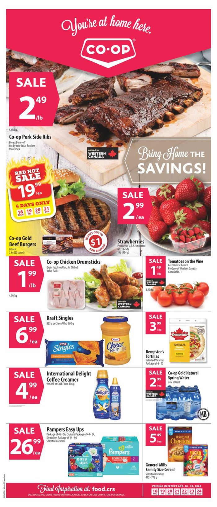 Co-op Food catalogue in Saskatoon | Bring Home The Savings | 2024-04-19 - 2024-04-24