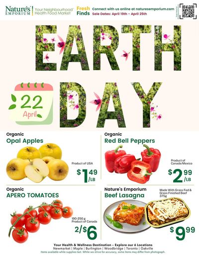Grocery offers in Vaughan | Earth Day Savings in Nature's Emporium | 2024-04-19 - 2024-04-25