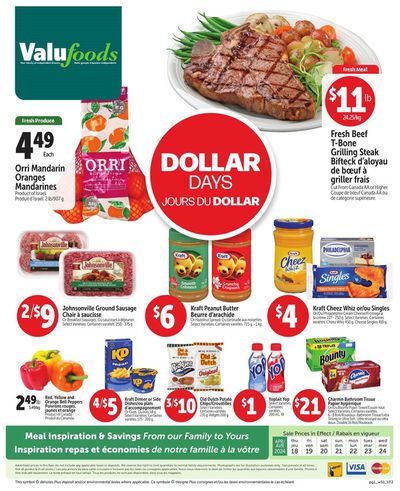 Grocery offers in Annapolis Royal | Dollar Days in ValuFoods | 2024-04-19 - 2024-04-24