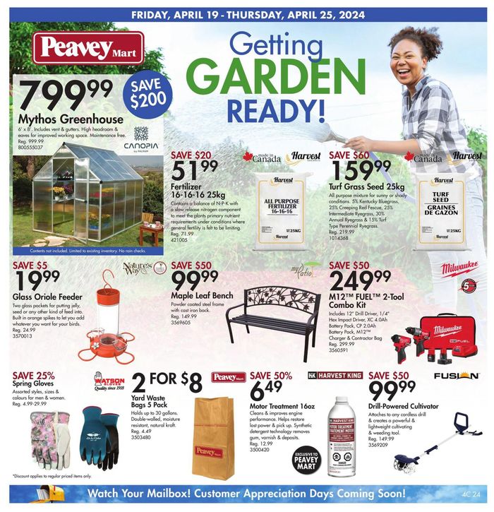 Peavey Mart catalogue in Stratford | Getting Garden Ready! | 2024-04-19 - 2024-04-25