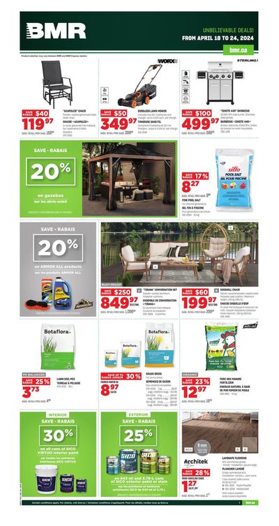 Garden & DIY offers in Saint-Georges | Weekly Ad in BMR | 2024-04-18 - 2024-04-24