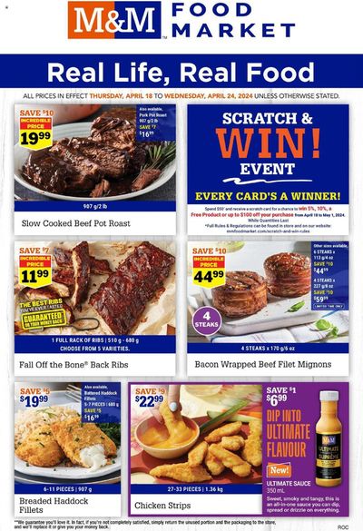 M&M Meat Shops catalogue in Bradford West Gwillimbury | M&M Meat Shops weekly flyer | 2024-04-18 - 2024-04-24