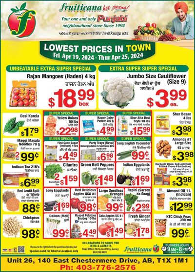 Fruiticana catalogue in Coquitlam | Lowest Prices In Town | 2024-04-20 - 2024-05-04