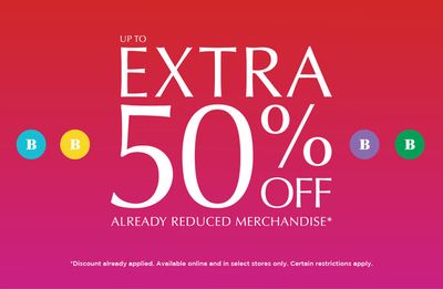 Clothing, Shoes & Accessories offers in Montreal | Up To Extra 50% Off in Browns | 2024-04-22 - 2024-05-06