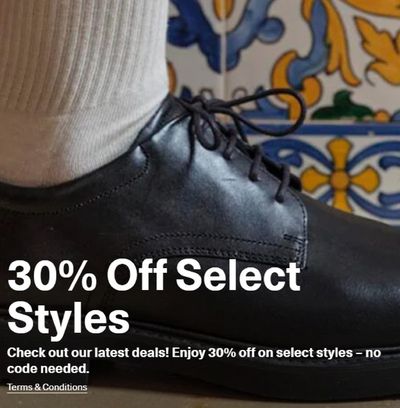 Clothing, Shoes & Accessories offers in London | 30% Off Selectet Styles in ECCO | 2024-04-22 - 2024-05-06