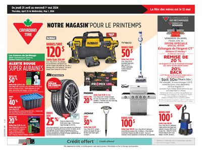 Canadian Tire catalogue in Shawinigan | NOTRE MAGASIN POUR LE PRINTEMPS | 2024-04-25 - 2024-05-01