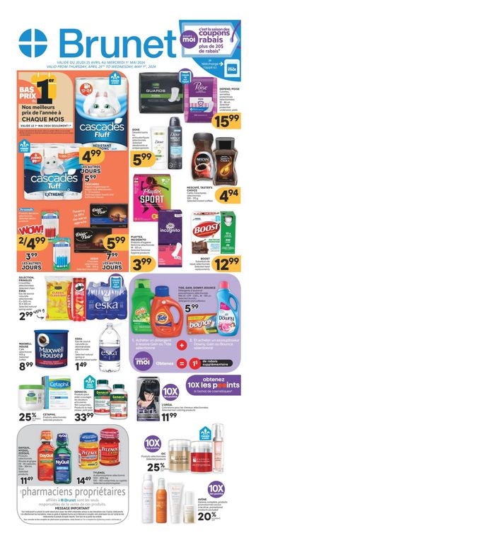 Brunet catalogue in Saint-Hyacinthe | Flyer | 2024-04-25 - 2024-05-01
