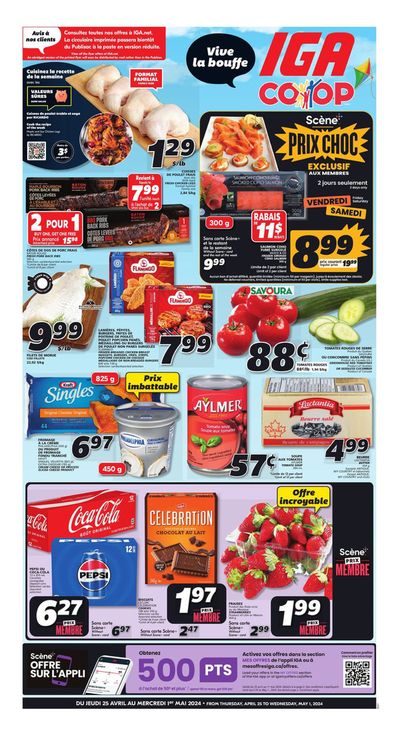 IGA Extra catalogue in Val-d'Or | IGA Coop Vive La Bouffe | 2024-04-25 - 2024-05-01