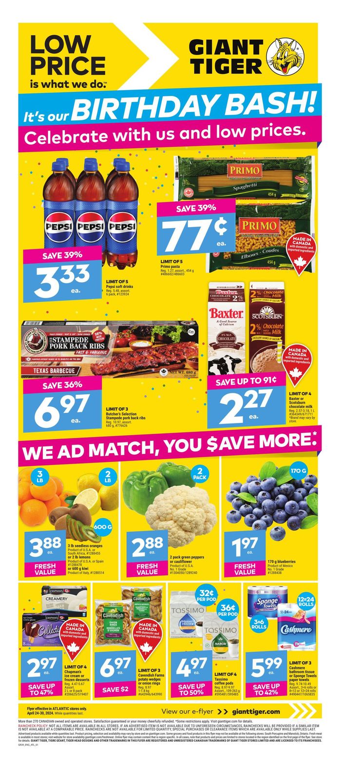 Giant Tiger catalogue in Saint John | Weekly Flyer | 2024-04-24 - 2024-04-30