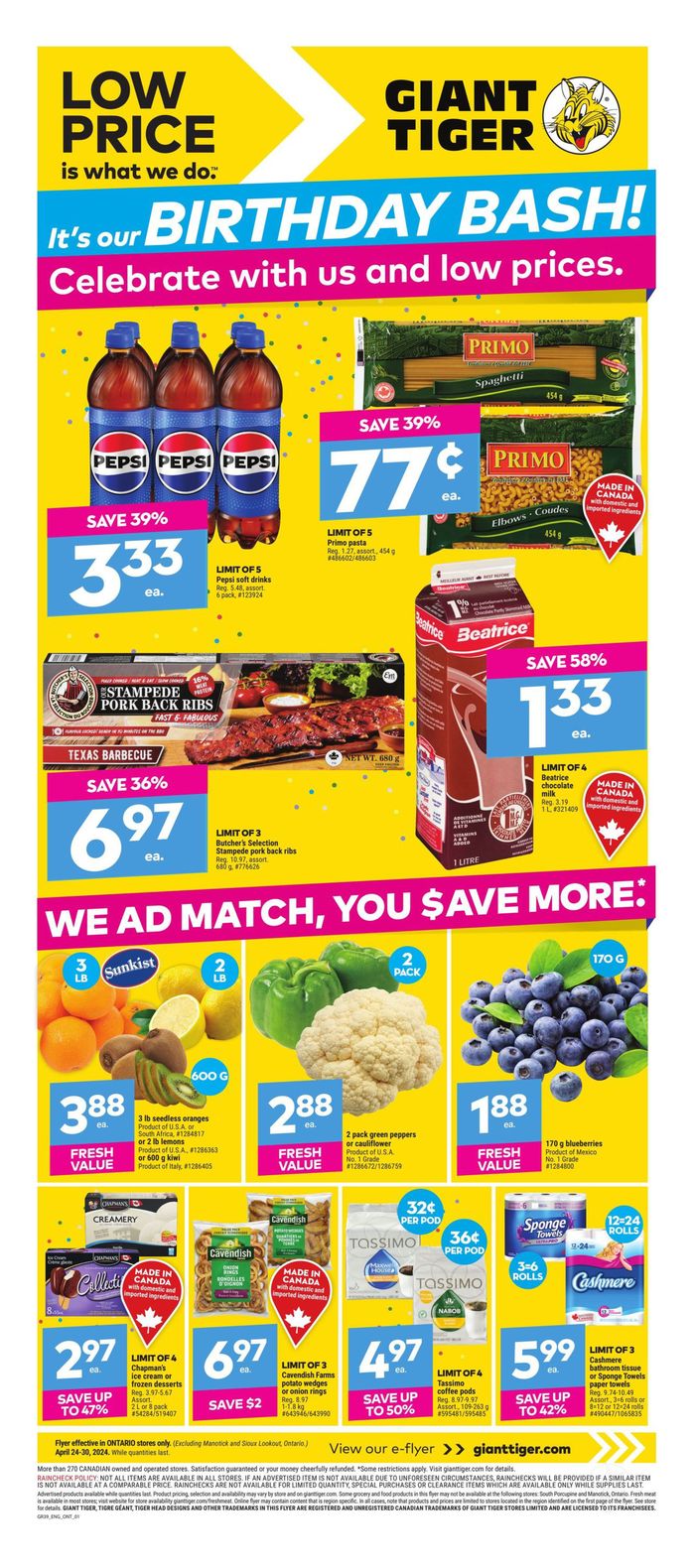 Giant Tiger catalogue in Oshawa | Weekly Flyer | 2024-04-24 - 2024-04-30