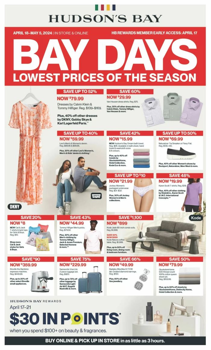 Hudson's Bay catalogue in Vancouver | Lowest Prices Of The Season | 2024-04-23 - 2024-05-05