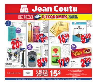 Jean Coutu catalogue in Drummondville | ENCORE plus D'ÉCONOMIES | 2024-04-25 - 2024-05-01