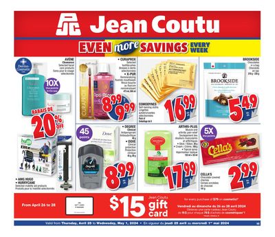 Jean Coutu catalogue in Montréal-Est | More Savings Flyer | 2024-04-25 - 2024-05-01