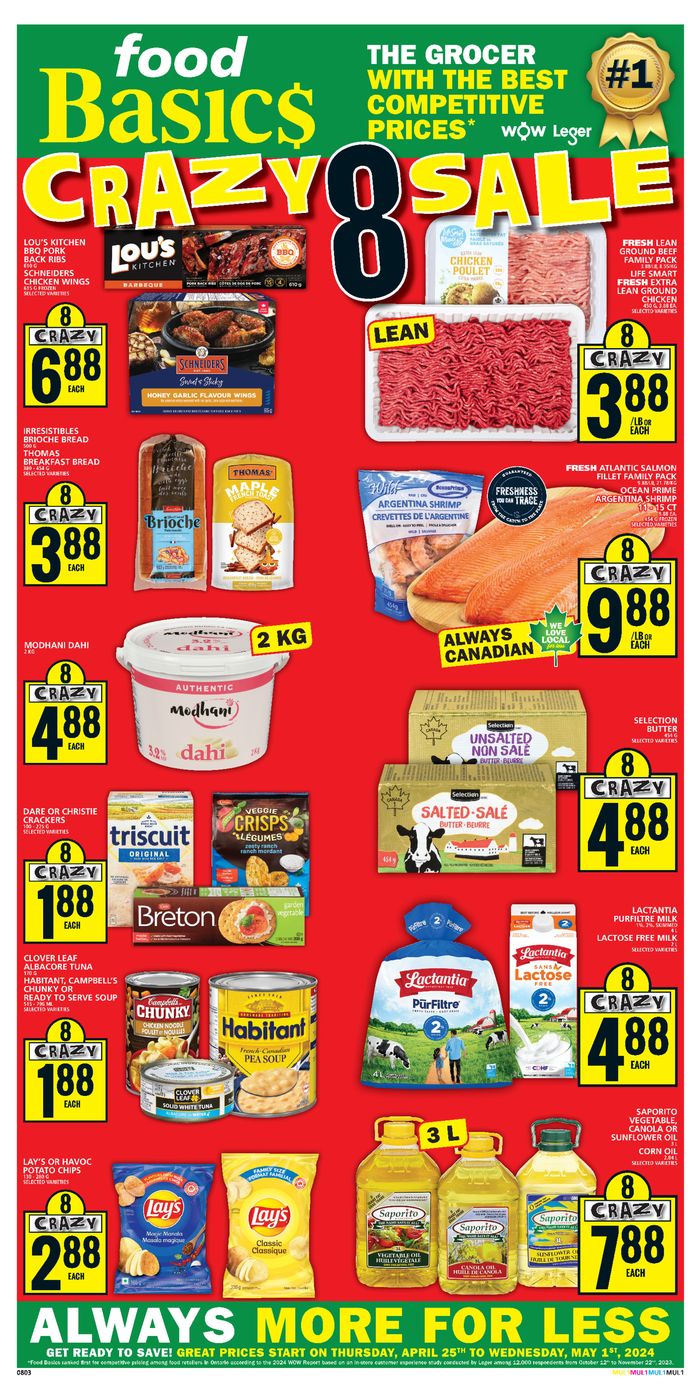 Food Basics catalogue in Mississauga | Food Basics weekly flyer | 2024-04-25 - 2024-05-01