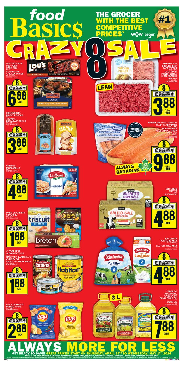 Food Basics catalogue in Sault Ste. Marie | Food Basics weekly flyer | 2024-04-25 - 2024-05-01