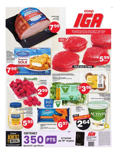 Grocery offers in Trois-Rivières | Iles-de-la-Madeleine in IGA | 2024-04-25 - 2024-05-01