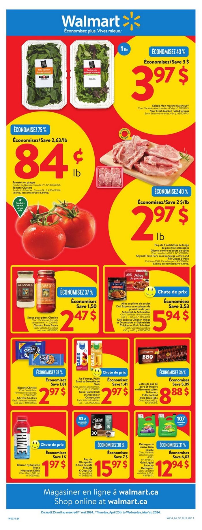 Walmart catalogue in La Pocatière | Walmart Weekly deals | 2024-04-24 - 2024-05-08