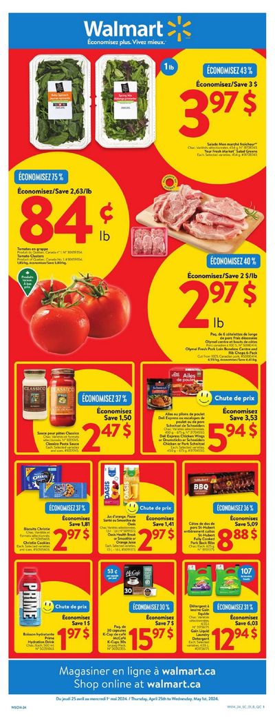 Grocery offers in Woodstock NB | Walmart Weekly deals in Walmart | 2024-04-24 - 2024-05-08