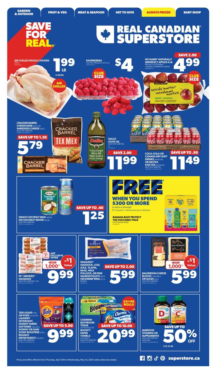 Real Canadian Superstore catalogue in Thunder Bay | Weekly Flyer | 2024-04-25 - 2024-05-01