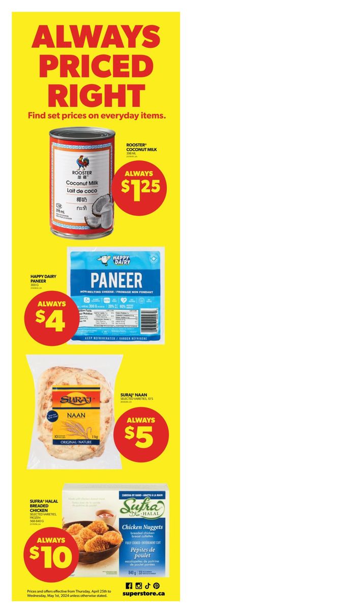 Real Canadian Superstore catalogue in Brockville | Weekly Flyer | 2024-04-25 - 2024-05-01