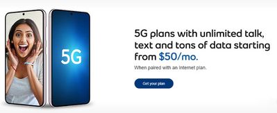 Electronics offers in Kitchener | 5G plans with unlimited talk starting from $50/mo. in Bell | 2024-04-24 - 2024-05-08