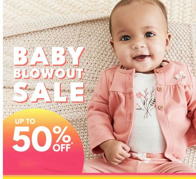 Kids, Toys & Babies offers in Burlington | Baby Blowout Sale in Carter's OshKosh | 2024-04-24 - 2024-05-08