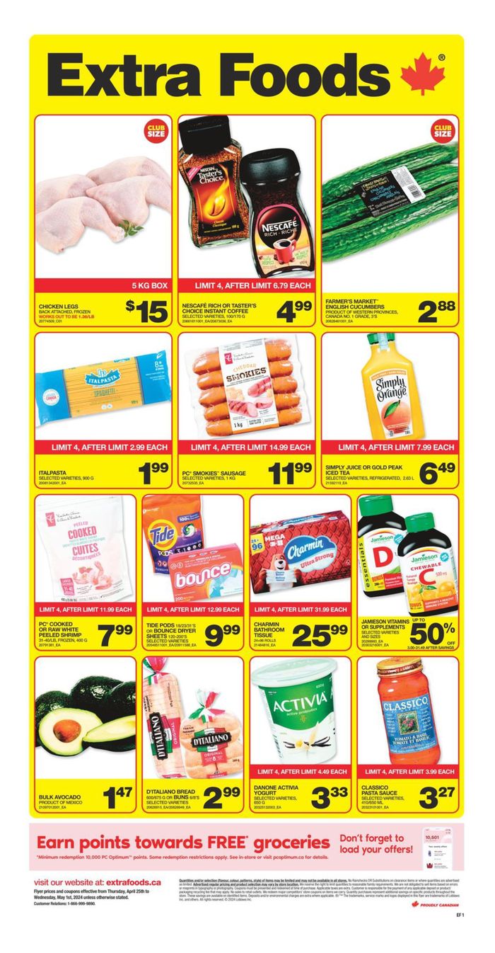 Extra Foods catalogue | Weekly Flyer | 2024-04-25 - 2024-05-01