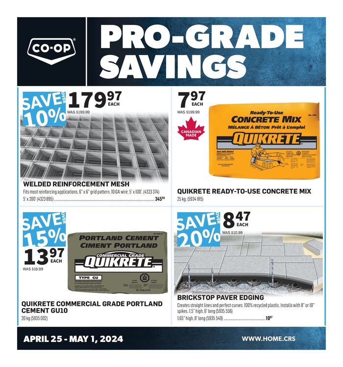 Co-op Home Centre catalogue in Swift Current | Pro-Grade Savings | 2024-04-25 - 2024-05-01