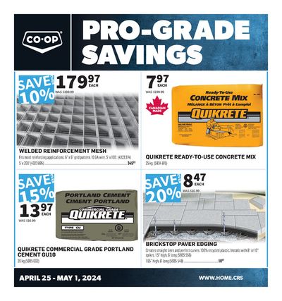 Home & Furniture offers in Rosetown | Pro-Grade Savings in Co-op Home Centre | 2024-04-25 - 2024-05-01