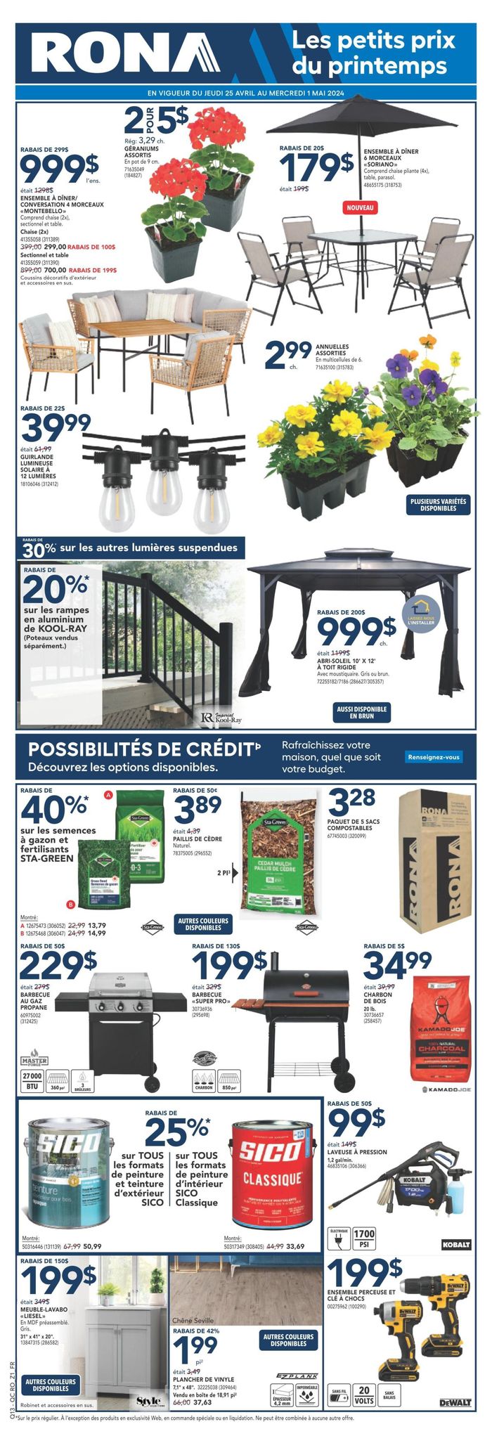 RONA catalogue in Saint-Charles-Borromée | RONA Weekly ad | 2024-04-25 - 2024-05-01