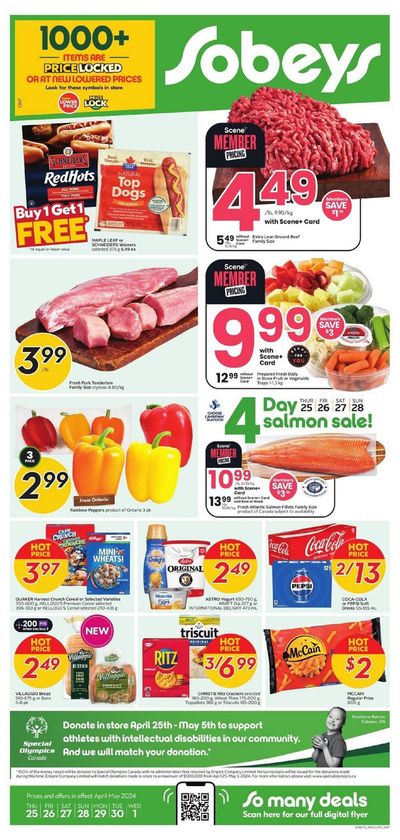 Sobeys catalogue in Moncton | Sobeys Weekly ad | 2024-04-25 - 2024-05-01