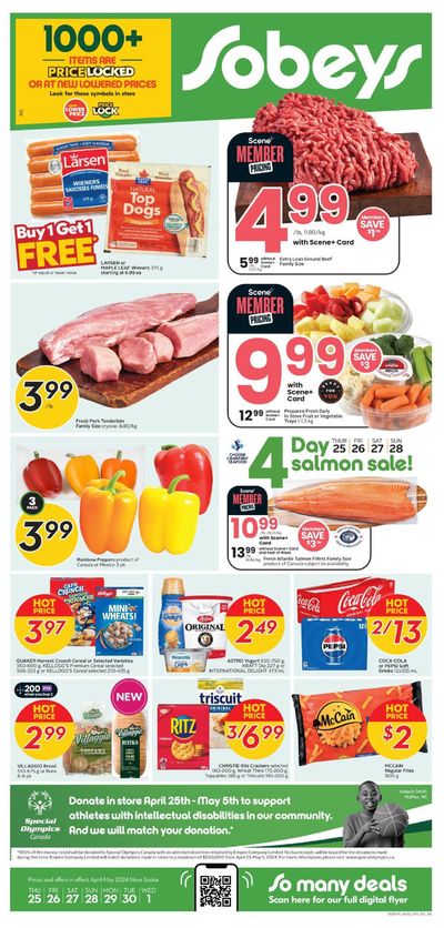 Sobeys catalogue in Moncton | Sobeys Price Locked | 2024-04-25 - 2024-05-01