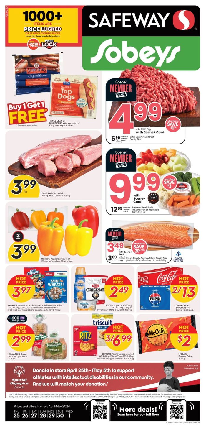 Sobeys catalogue in St. Catharines | Sobeys Safeway | 2024-04-25 - 2024-05-01