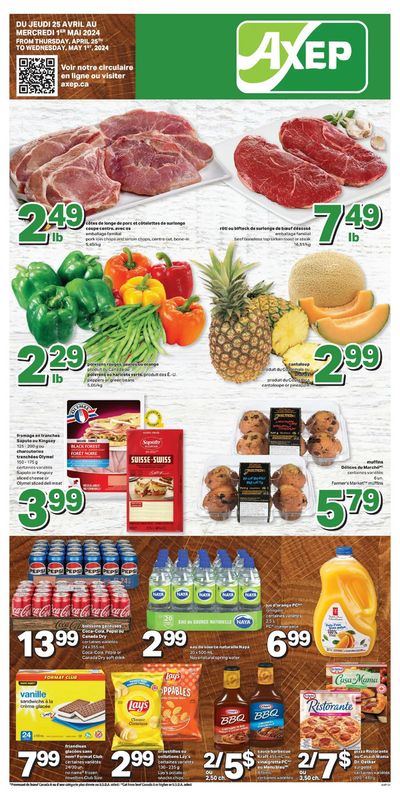 Grocery offers in Saint-Joseph-de-Beauce | Axep Weekly ad in Axep | 2024-04-25 - 2024-05-01