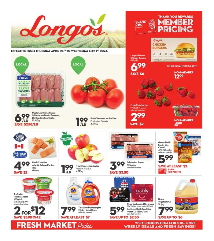 Longo's catalogue in Stouffville | Weekly Flyer | 2024-04-25 - 2024-05-01