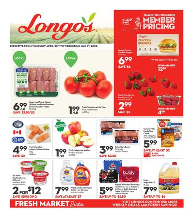 Grocery offers in Oakville | Weekly Flyer in Longo's | 2024-04-25 - 2024-05-01