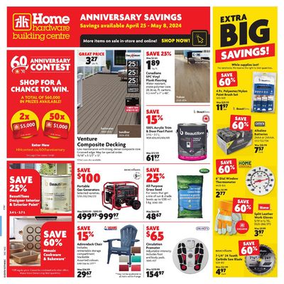 Home Hardware catalogue in St. Catharines | Aniversary Savings | 2024-05-01 - 2024-05-01