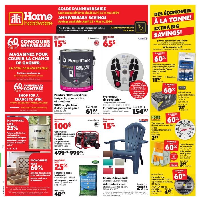 Home Hardware catalogue in Quebec | Extra Big Savings | 2024-05-01 - 2024-05-01