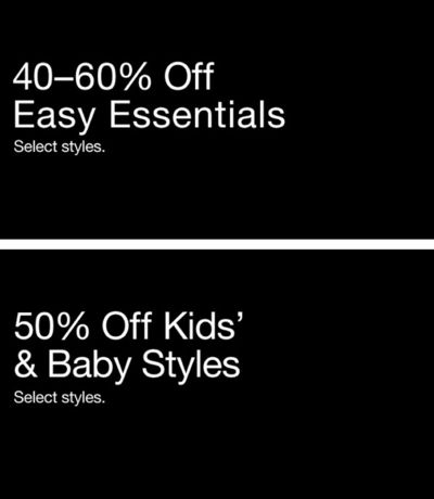Clothing, Shoes & Accessories offers | 40-60% Off in Gap | 2024-04-25 - 2024-05-09