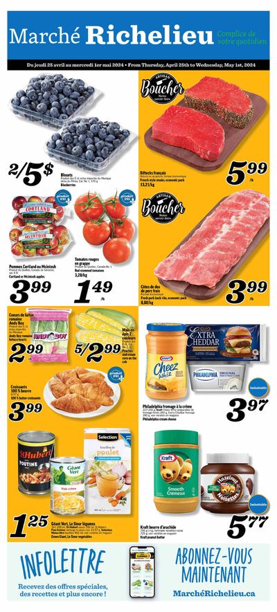 Grocery offers in Shawinigan | Weekly Specials in Marché Richelieu | 2024-04-25 - 2024-05-01