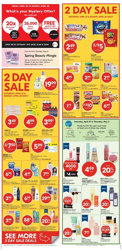 Grocery offers in Bradford West Gwillimbury | Shoppers Drug Mart Weekly ad in Shoppers Drug Mart | 2024-04-27 - 2024-05-02