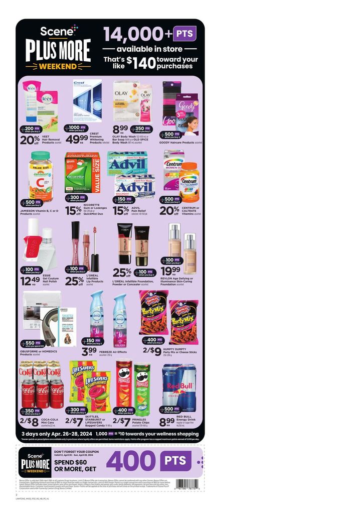 Lawtons Drugs catalogue in Moncton | Weekly Ad | 2024-04-26 - 2024-05-02