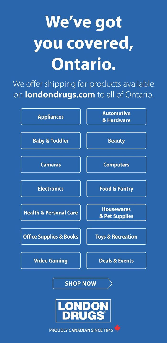 London Drugs catalogue in Vancouver | Over 10,000 items ON SALE every week | 2024-04-26 - 2024-05-01