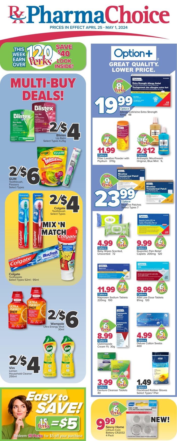 PharmaChoice catalogue in Sault Ste. Marie | PharmaChoice Weekly ad | 2024-04-25 - 2024-05-01