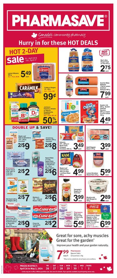 Pharmasave catalogue in Vancouver | Pharmasave weekly flyer | 2024-04-26 - 2024-05-02