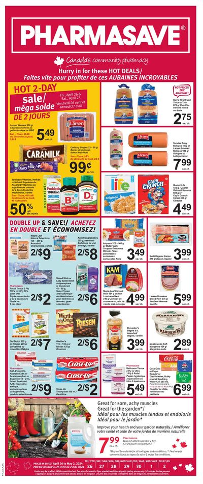 Pharmacy & Beauty offers in Okanagan Falls | Hot Deals in Pharmasave | 2024-04-26 - 2024-05-02