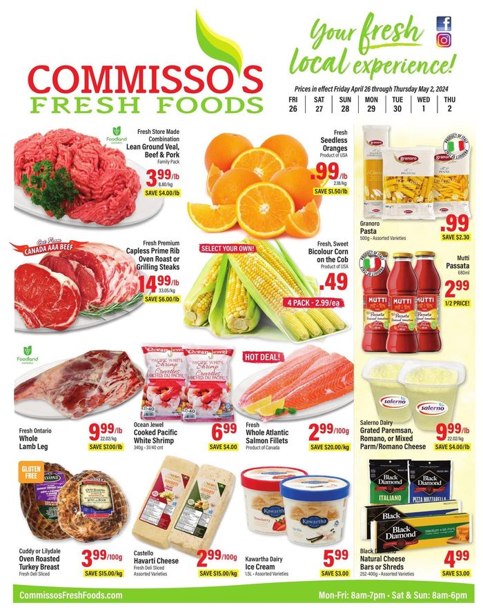Commisso's Fresh Foods catalogue | Commisso's Fresh Foods weeky flyer | 2024-04-26 - 2024-05-02