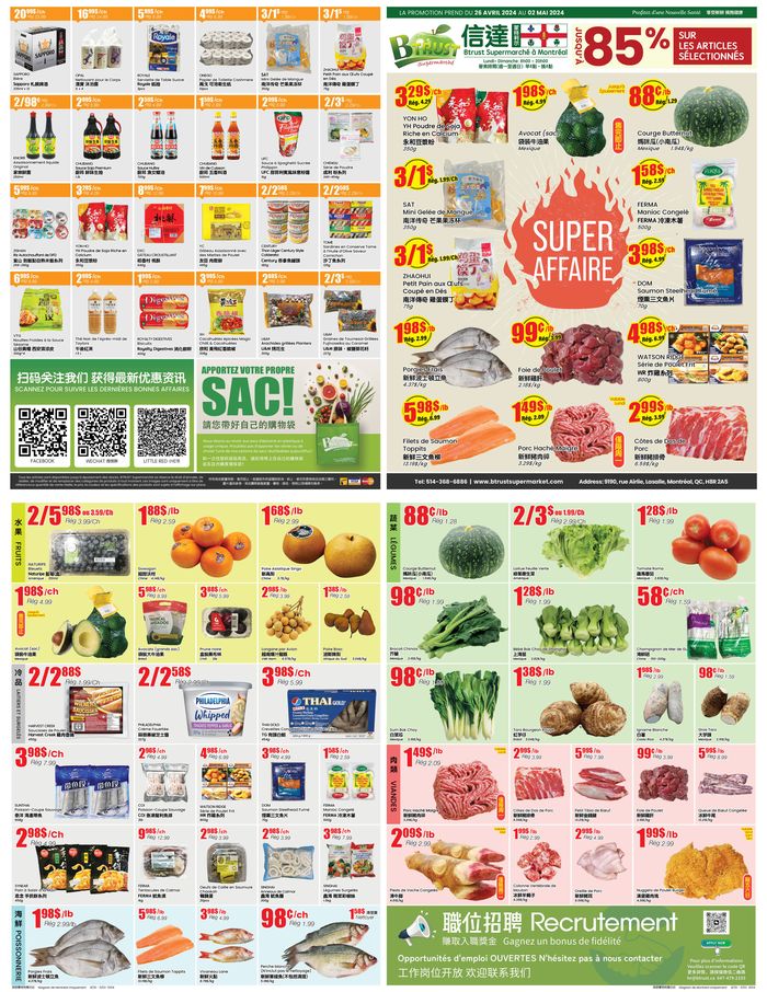 Btrust Supermarket catalogue in North York | Super Affaire | 2024-04-26 - 2024-05-10