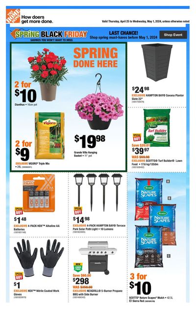 Garden & DIY offers in Richmond | Weekly Flyer_CP in Home Depot | 2024-04-25 - 2024-05-01